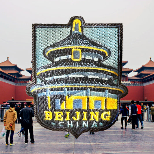 Beijing China Iron On Travel Patch