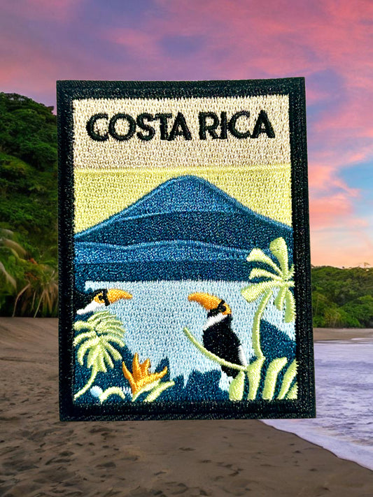 Costa Rica Scenic Iron On Patch