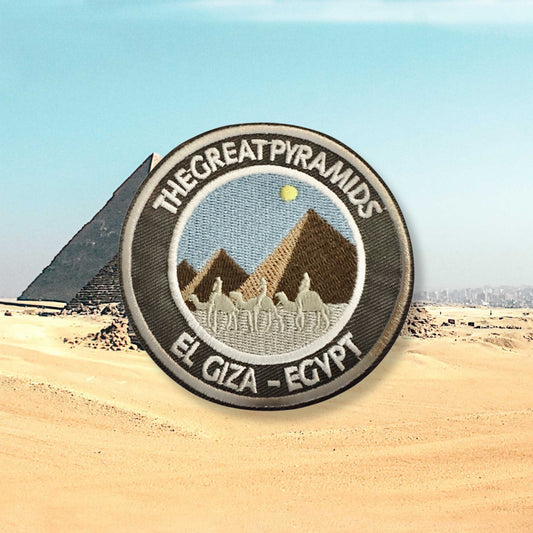 The Great Pyramids El Giza Egypt Iron On Patch