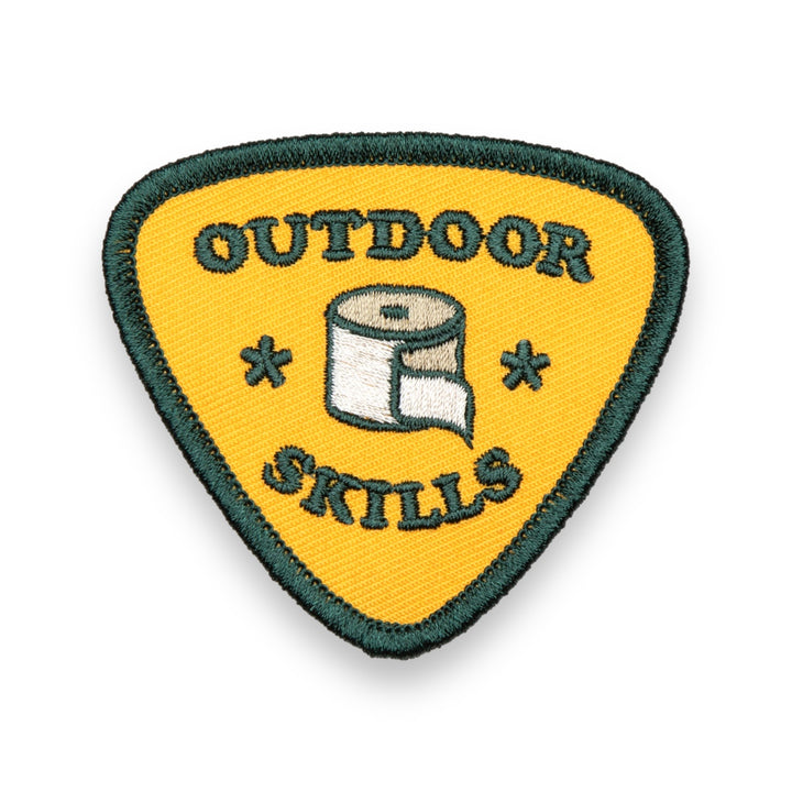 Outdoor Skills Funny Embroidered Patch (Toilet Paper)
