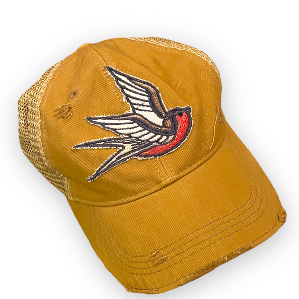 Bird Design Vintage Cap