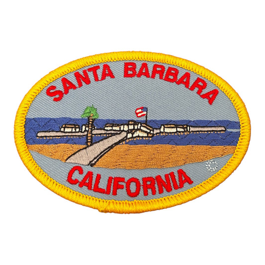 Santa Barbara Pier Iron On Patch