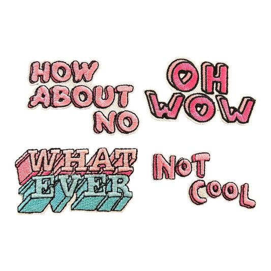 Sarcastic Sayings Iron On Patches