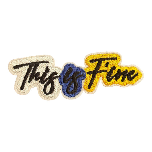 This Is Fine Embroidered Iron On Patch