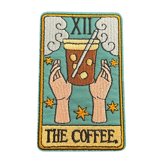 The Coffee Tarot Card Iron On Patch