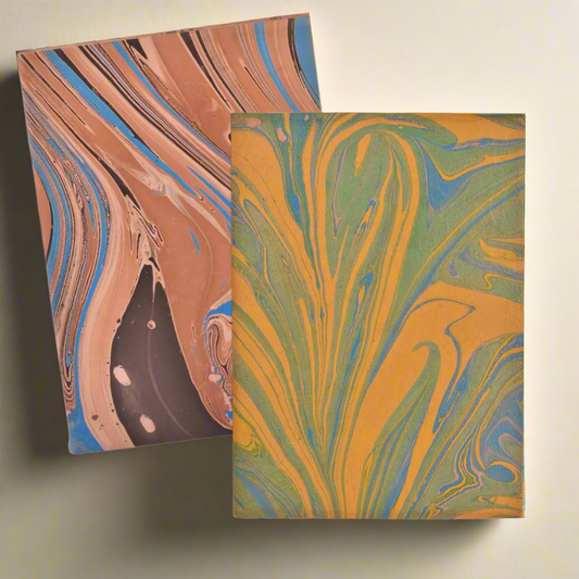 Unique Marbled Leather Journal