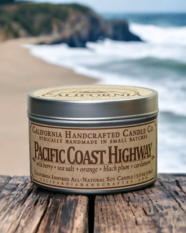 “Pacific Coast Highway” Natural Soy Candles, Reed Diffuser, Wax Melts