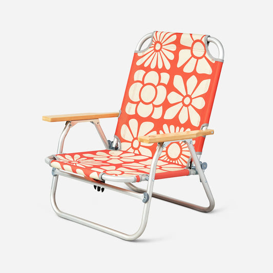 Easy Chair: Big Flowers Expedition Orange