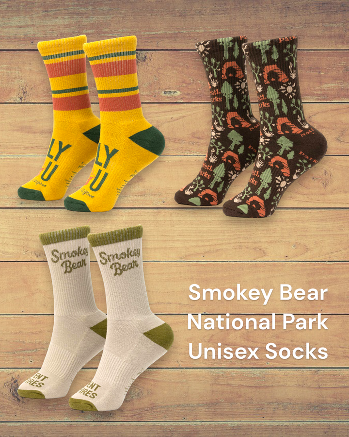 Smokey Bear National Park Socks
