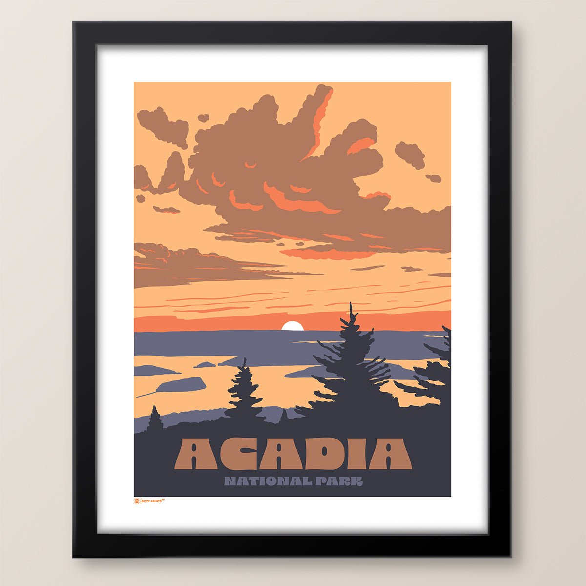 Acadia National Park Cadillac Mountain Sunrise Print - Wander Together Outfitters