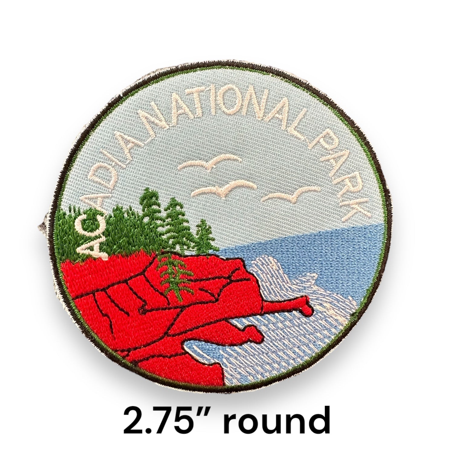 Acadia National Park Iron On Patch (Blue) - Wander Together Outfitters