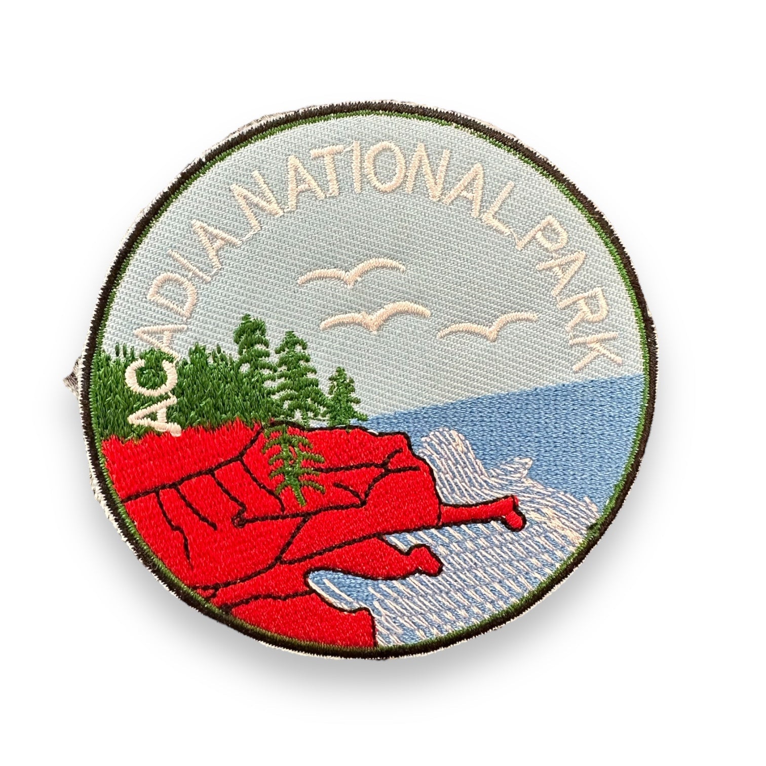 Acadia National Park Iron On Patch (Blue) - Wander Together Outfitters