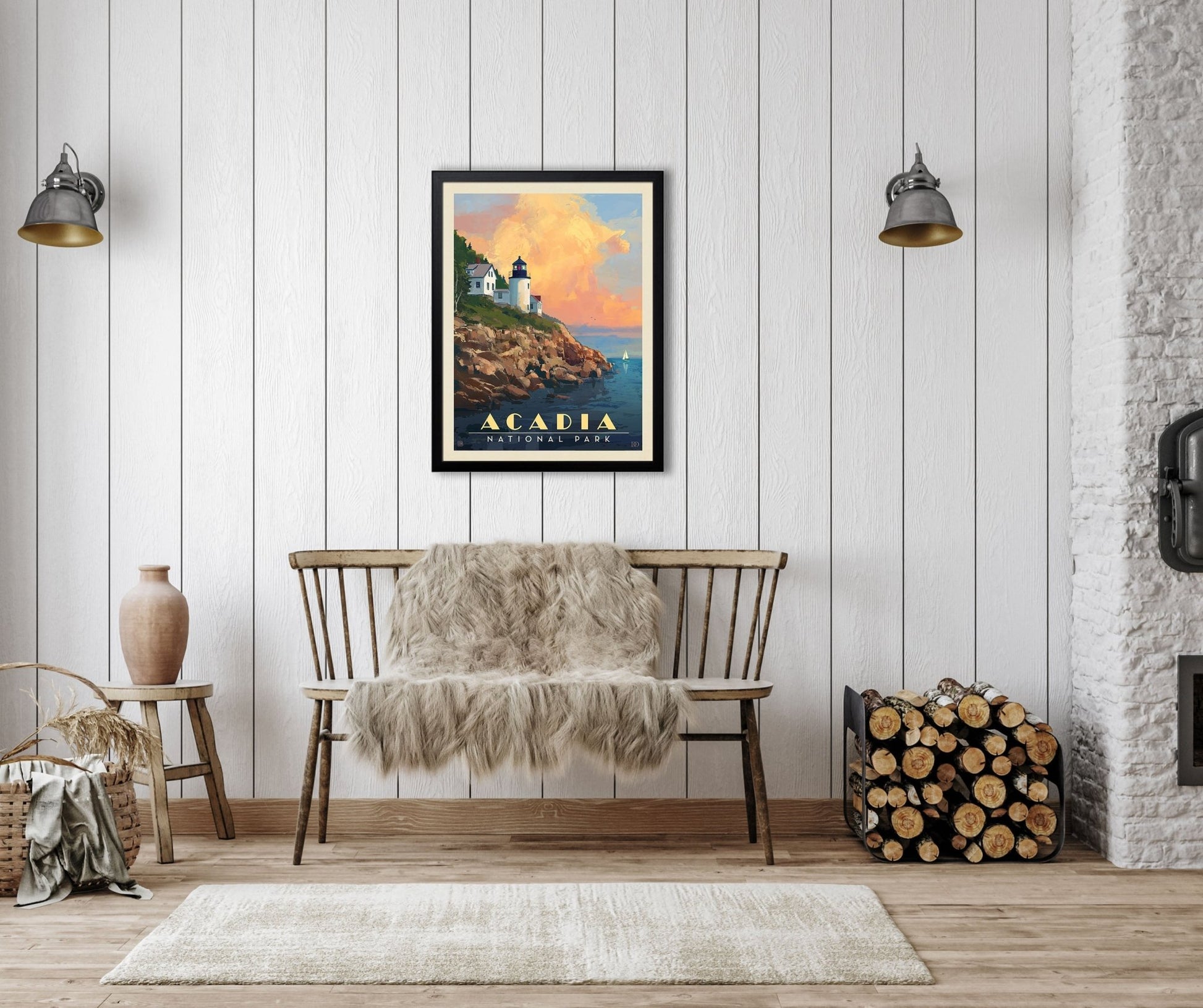 Acadia National Park: Lighthouse Art Print - Wander Together Outfitters