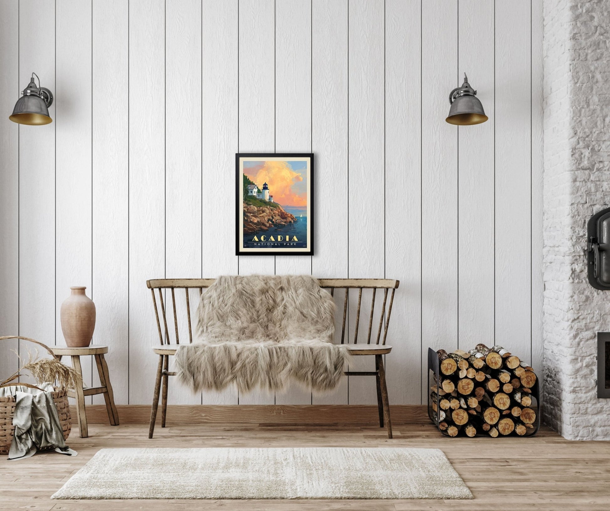 Acadia National Park: Lighthouse Art Print - Wander Together Outfitters