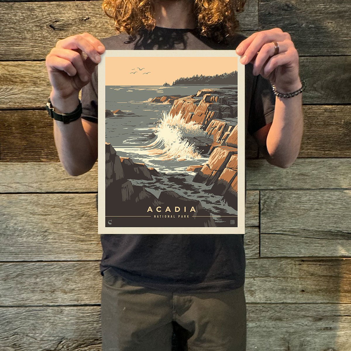 Acadia National Park: Secrets of the Sea (63 National Parks) Art Print - Wander Together Outfitters