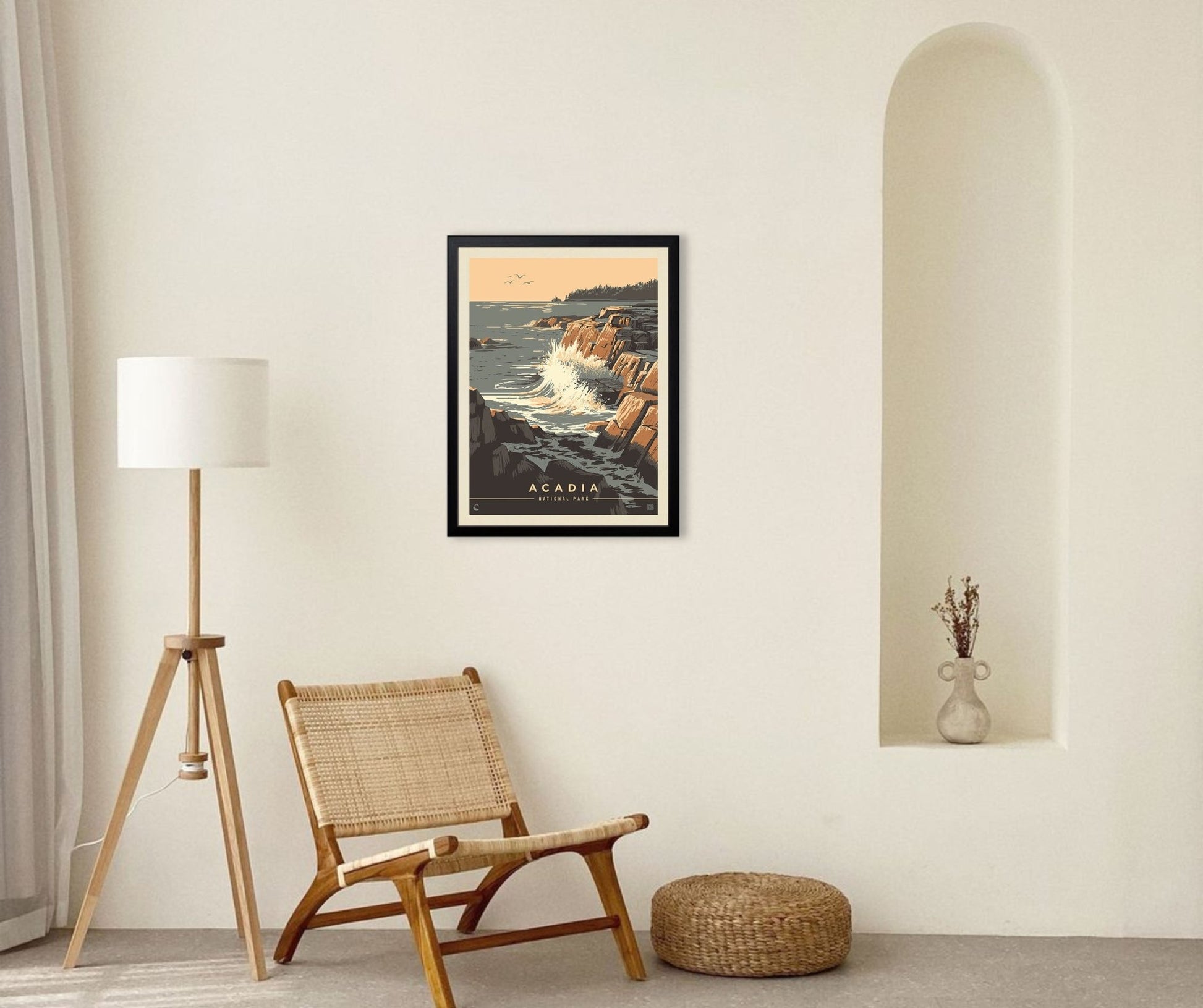 Acadia National Park: Secrets of the Sea (63 National Parks) Art Print - Wander Together Outfitters