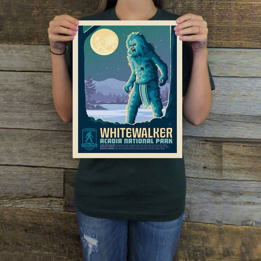 Acadia National Park: White Walker (Legends & Monsters) Art Print - Wander Together Outfitters