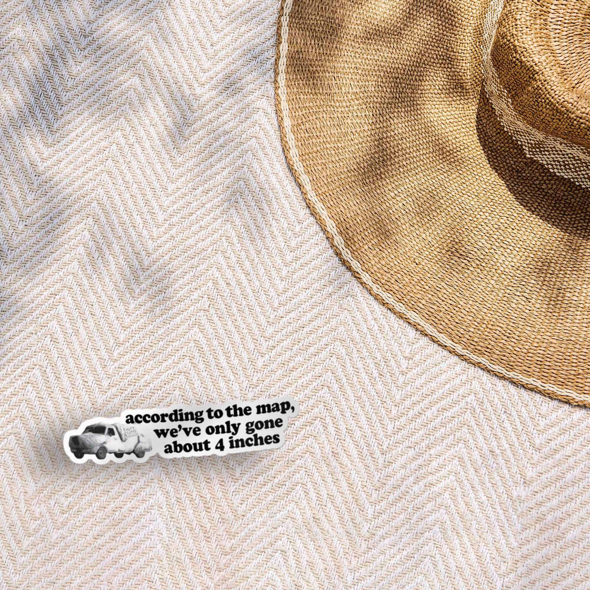 According to the Map Funny Movie Quote Sticker - Wander Together Outfitters