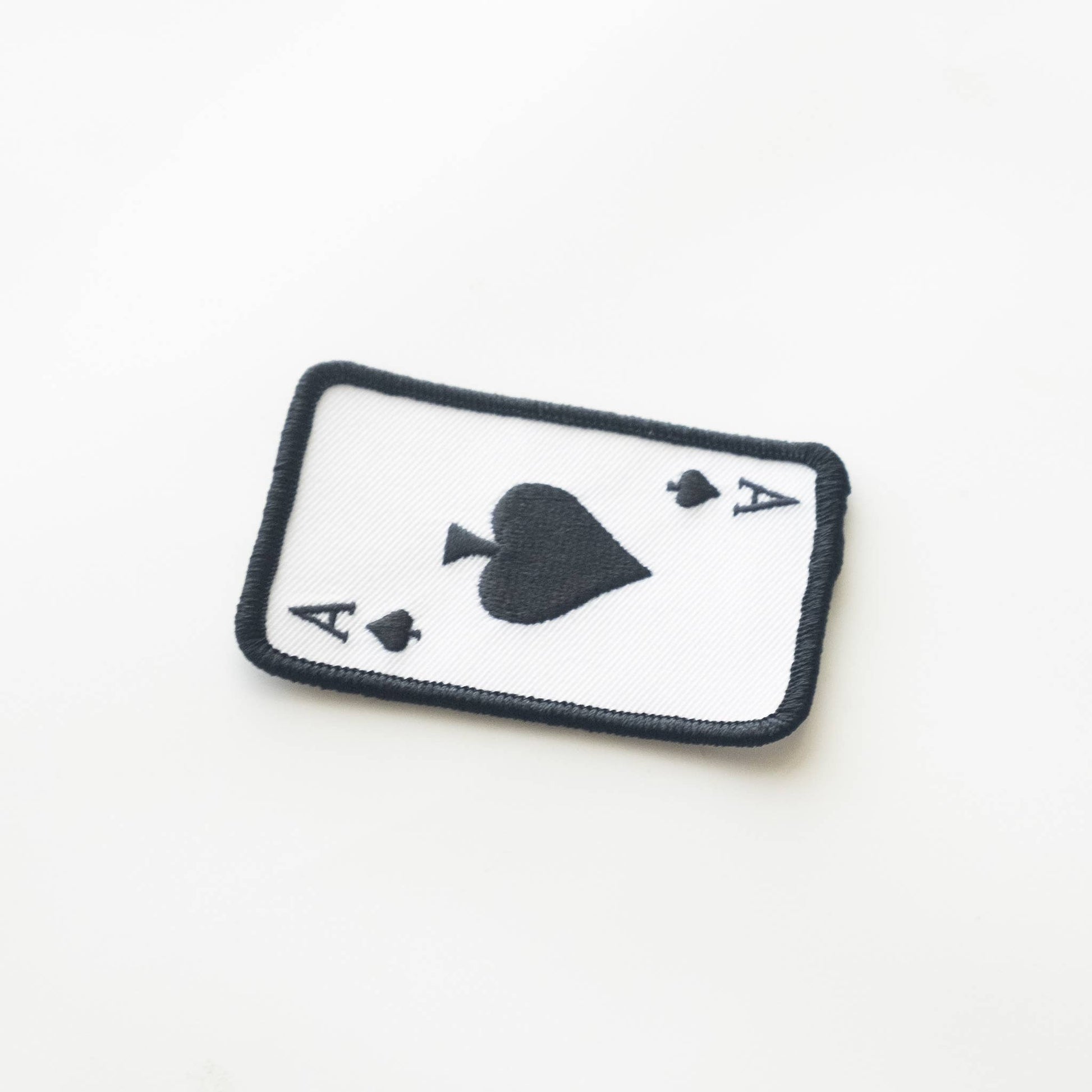 Ace of Spades Embroidered Iron On Patch - Wander Together Outfitters