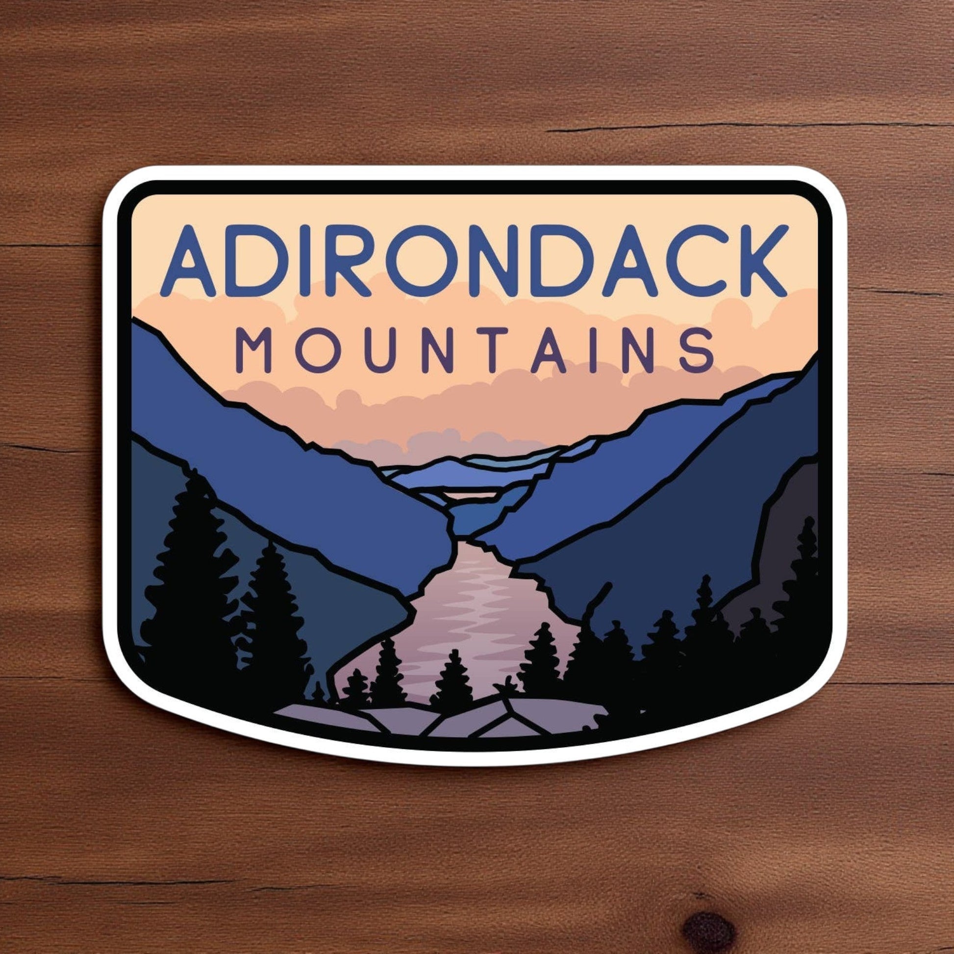 Adirondack Mountains Vinyl Sticker - Wander Together Outfitters
