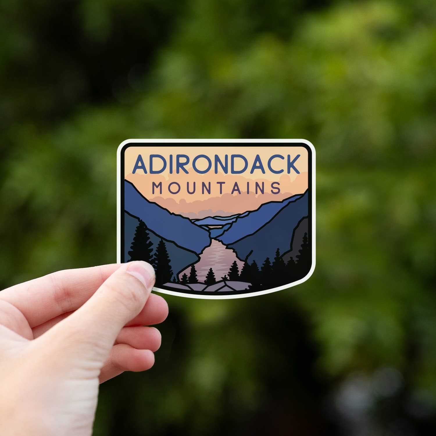 Adirondack Mountains Vinyl Sticker - Wander Together Outfitters