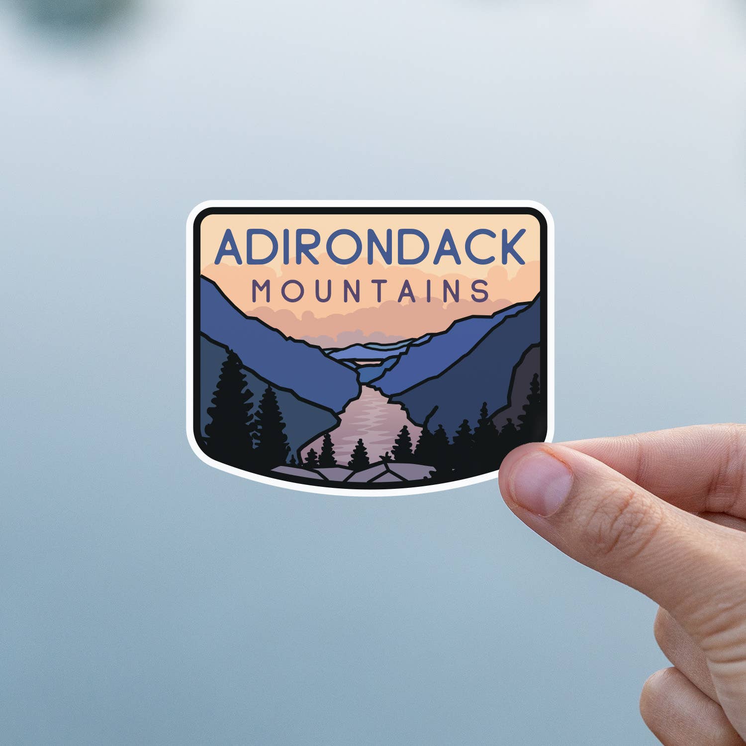 Adirondack Mountains Vinyl Sticker - Wander Together Outfitters