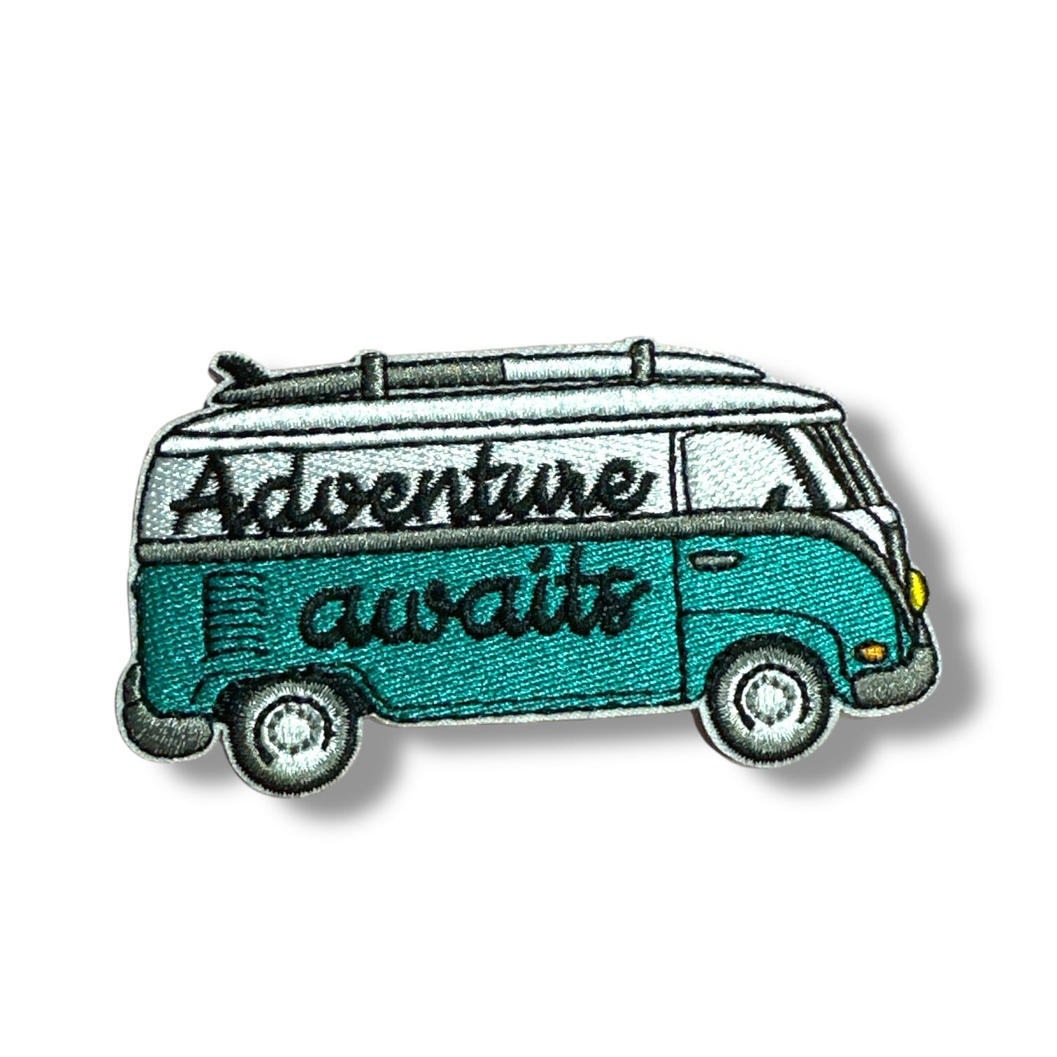 “Adventure Awaits” Road Trip Van Iron On Patch - Wander Together Outfitters
