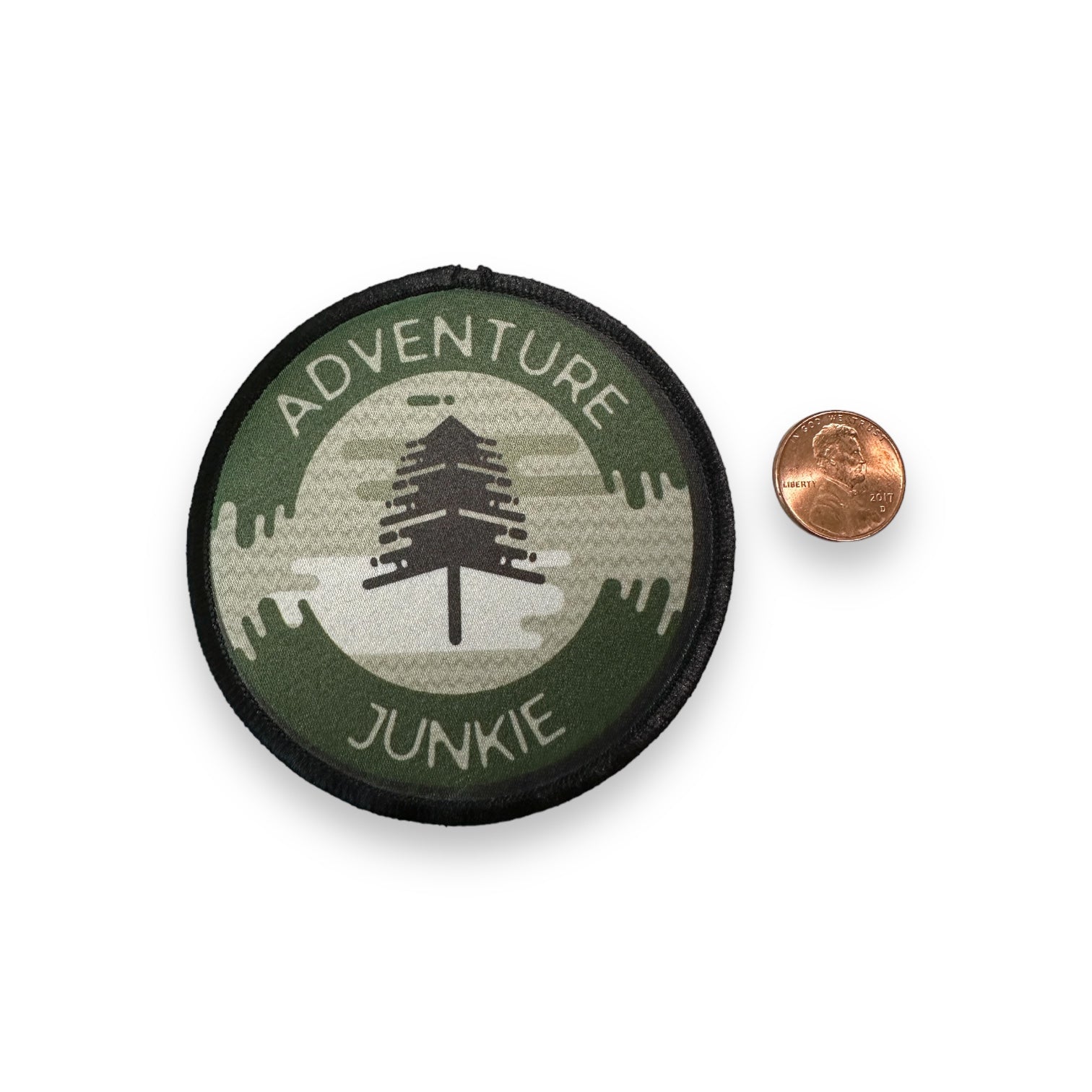 “Adventure Junkie” (Tree) Iron On Patch - Wander Together Outfitters