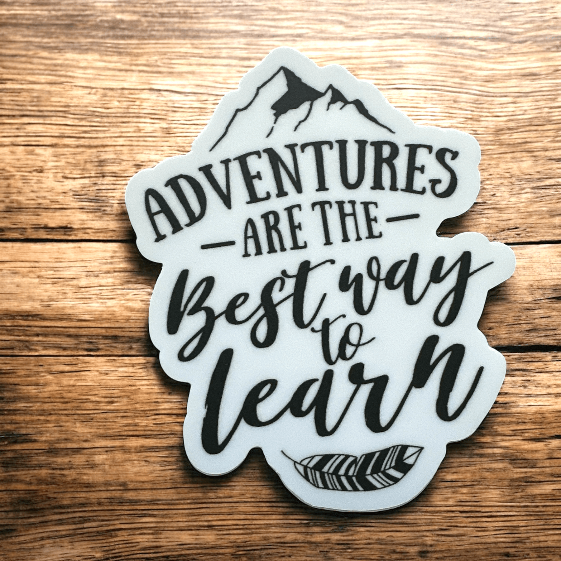 "Adventures Are The Best Way To Learn" Vinyl Sticker - Wander Together Outfitters