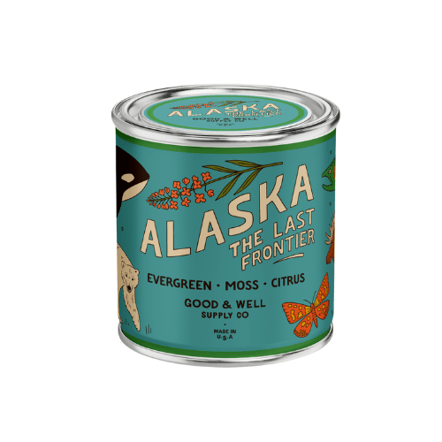 Alaska State Candle (Moss, Citrus, Pine) - Wander Together Outfitters