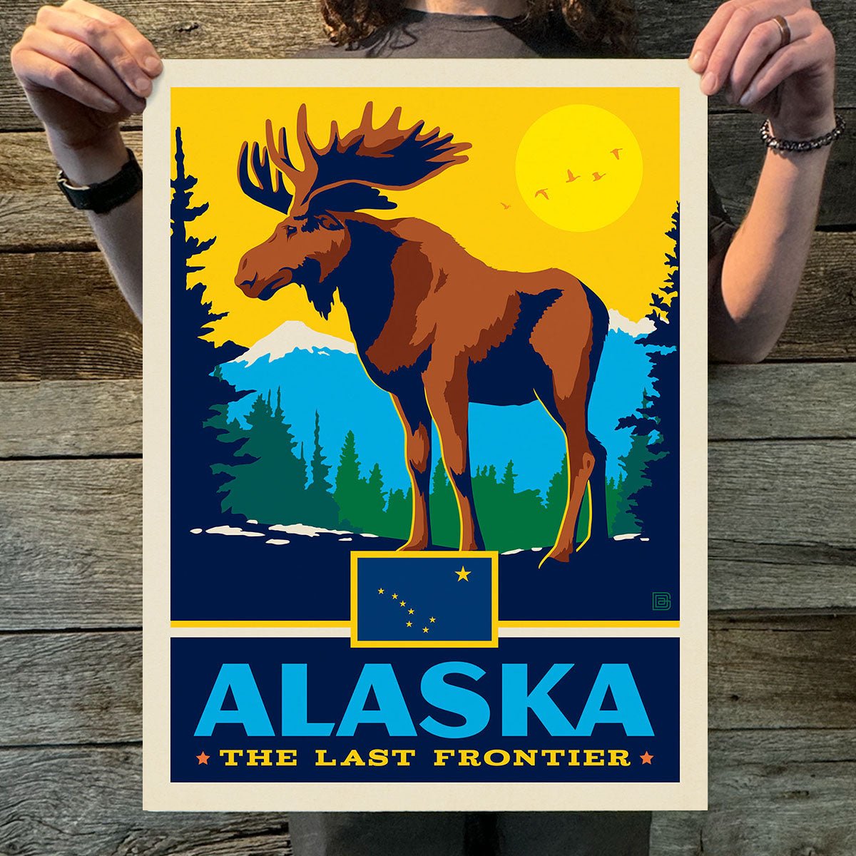 Alaska (State Pride) Art Print - Wander Together Outfitters