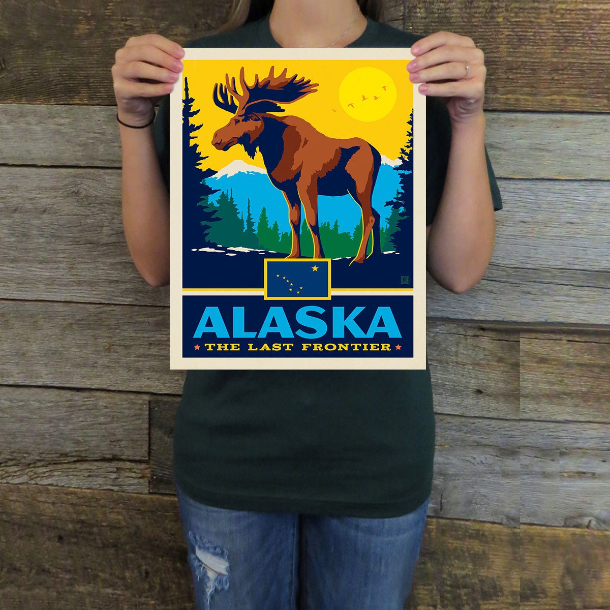 Alaska (State Pride) Art Print - Wander Together Outfitters