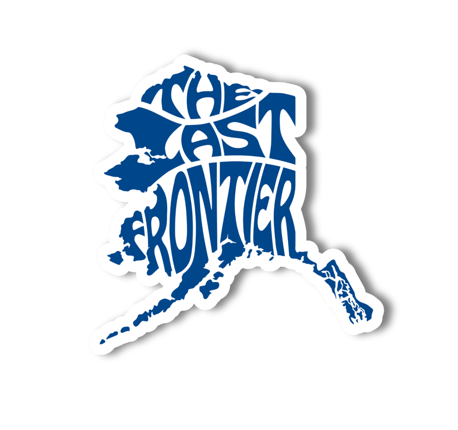 "Alaska, The Last Frontier" Map Sticker - Wander Together Outfitters