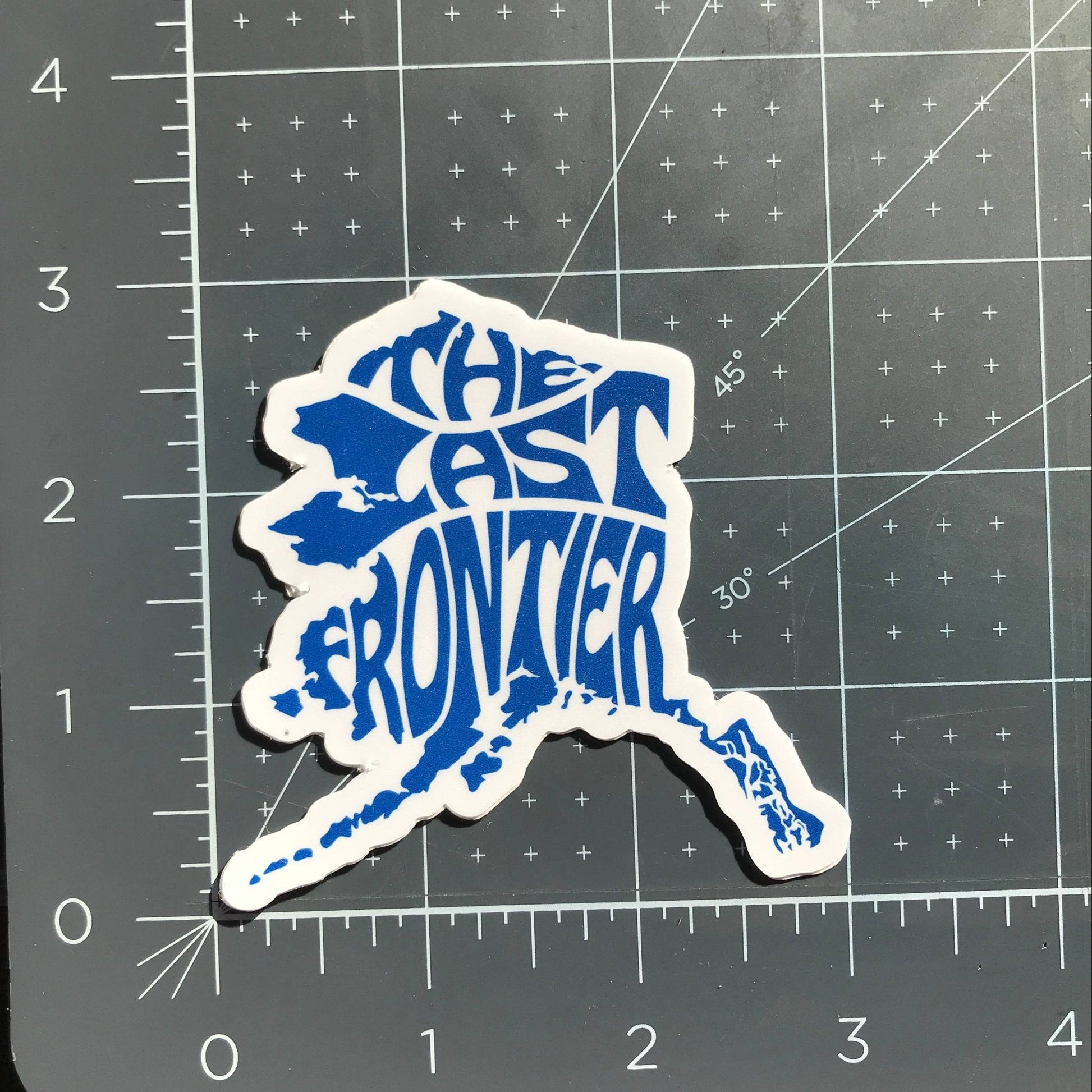 "Alaska, The Last Frontier" Map Sticker - Wander Together Outfitters