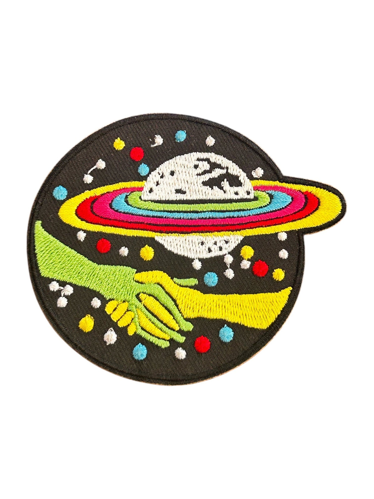 Alien Handshake Iron On Patch - Wander Together Outfitters