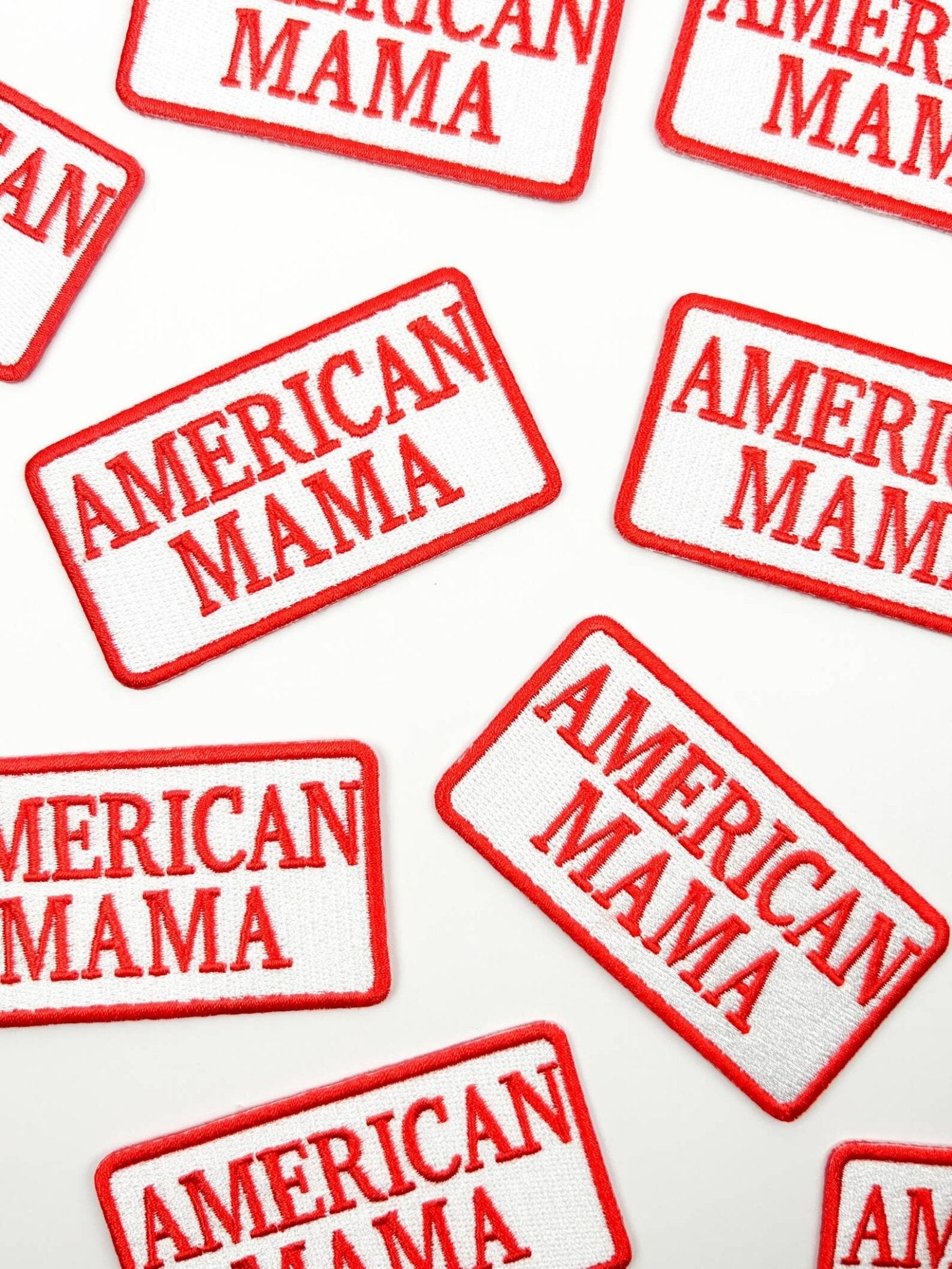 "American Mama" Iron On Embroidered Patch - Wander Together Outfitters