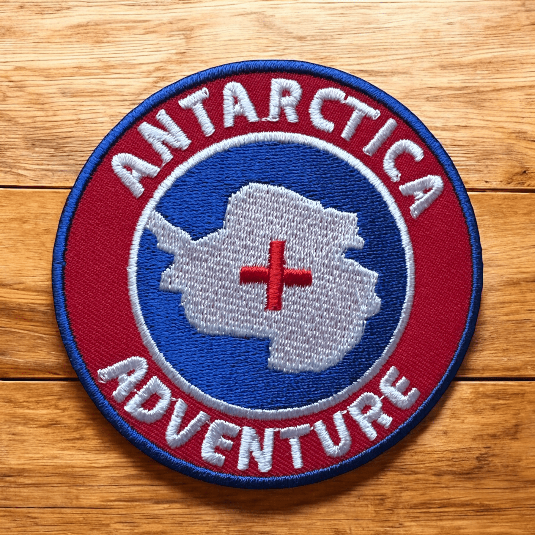 Antartica Adventure Round Iron On Patch - Wander Together Outfitters