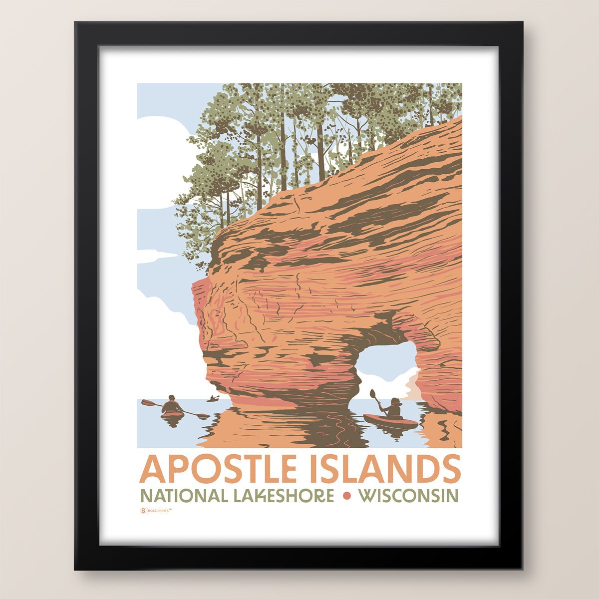 Apostle Islands National Lakeshore Lake Superior Print - Wander Together Outfitters