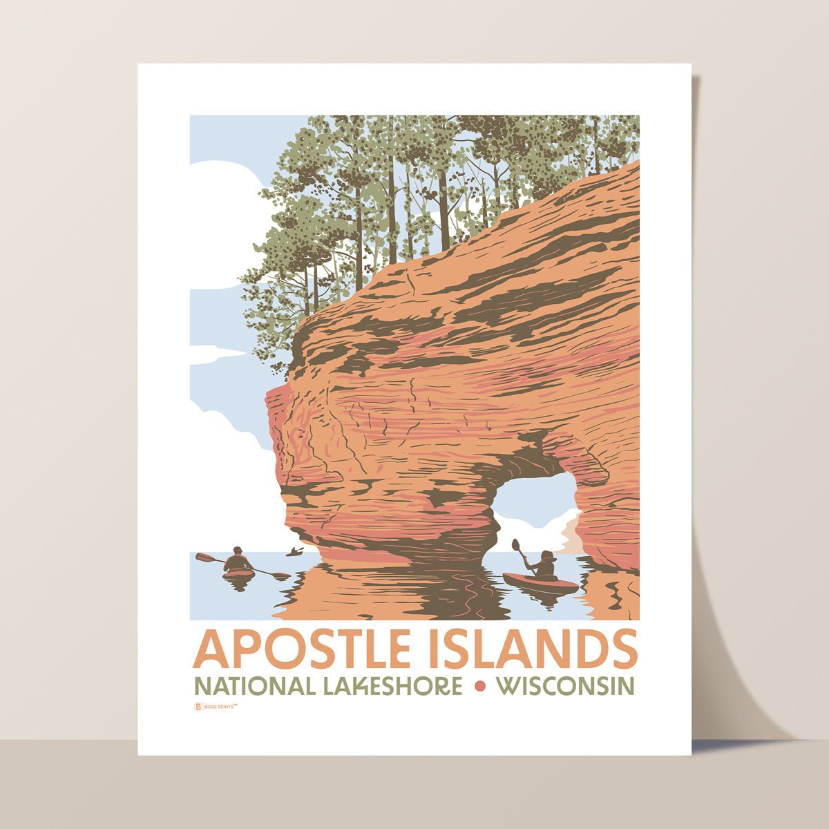 Apostle Islands National Lakeshore Lake Superior Print - Wander Together Outfitters
