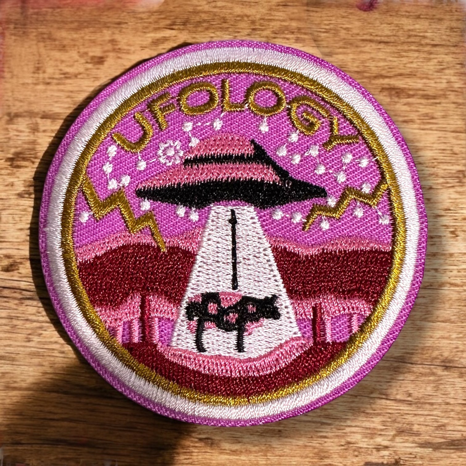 Area 51 and UFO , Alien Travel Themed Iron On Patches - Wander Together Outfitters