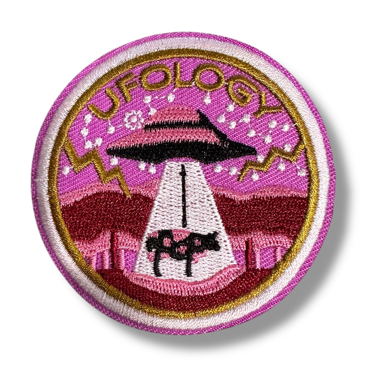Area 51 and UFO , Alien Travel Themed Iron On Patches - Wander Together Outfitters
