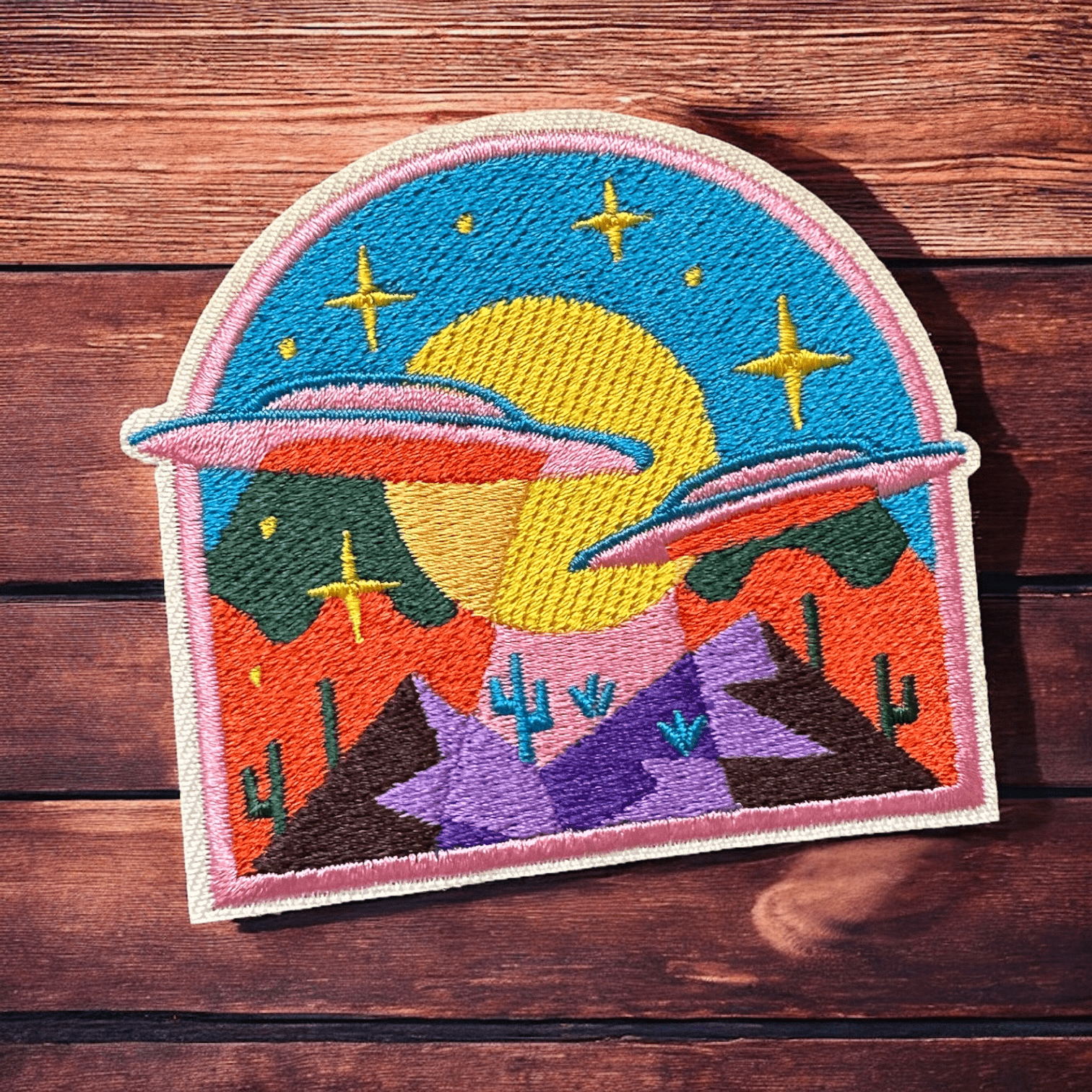 Area 51 and UFO , Alien Travel Themed Iron On Patches - Wander Together Outfitters
