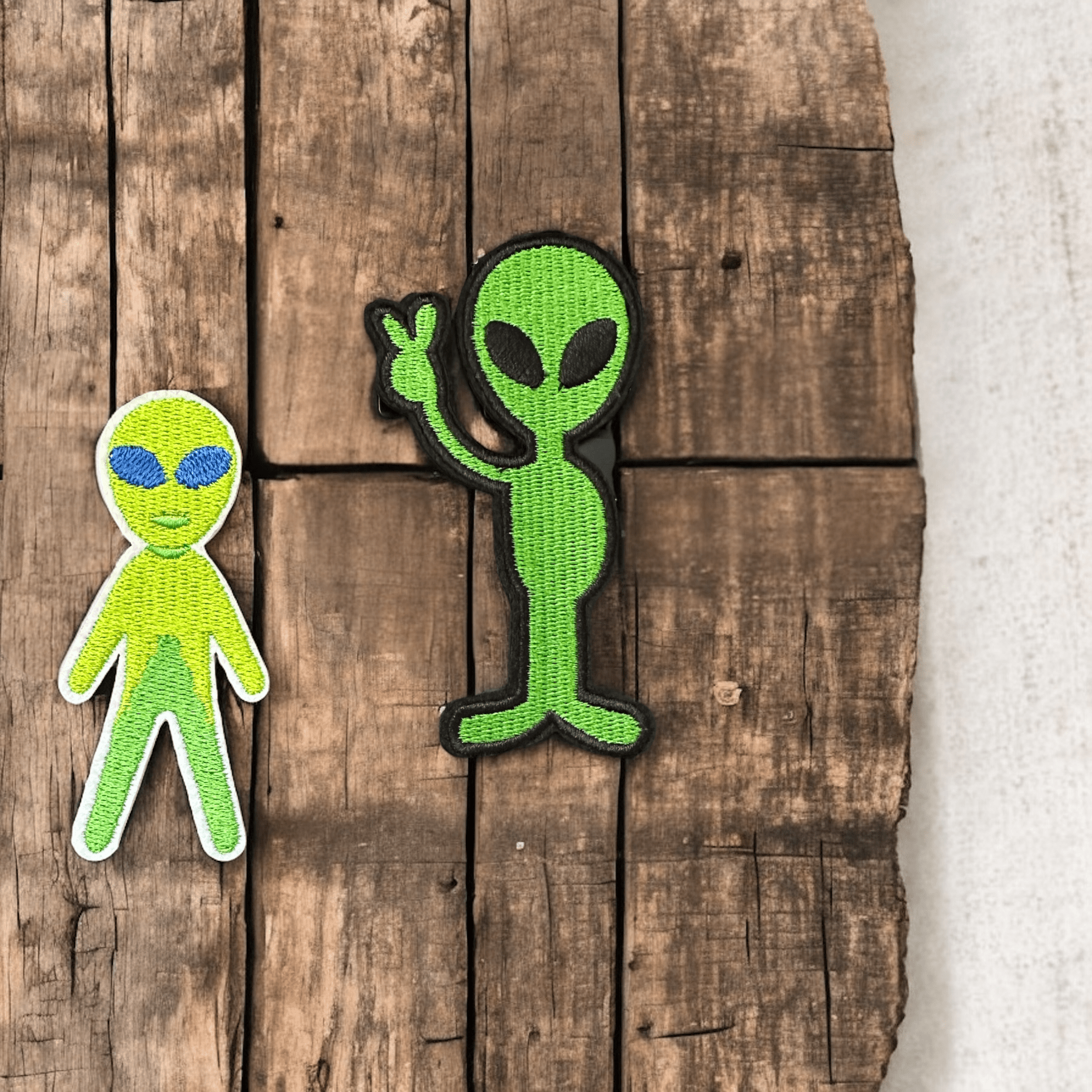Area 51 and UFO , Alien Travel Themed Iron On Patches - Wander Together Outfitters