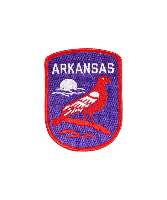 Arkansas Embroidered Patch - Wander Together Outfitters