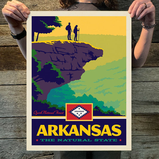 Arkansas (State Pride) Art Print - Wander Together Outfitters