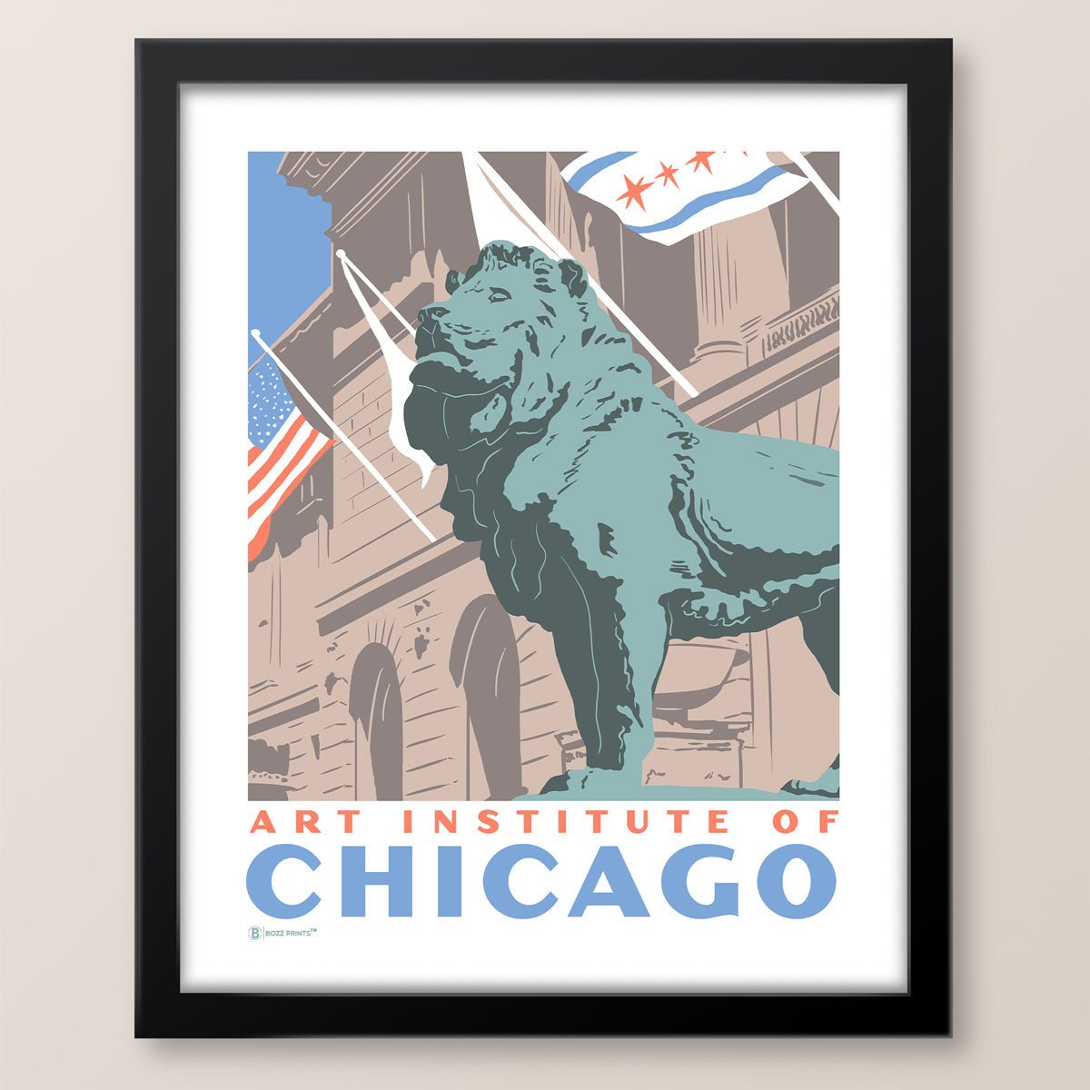 Art Institute of Chicago Lion Print - Wander Together Outfitters