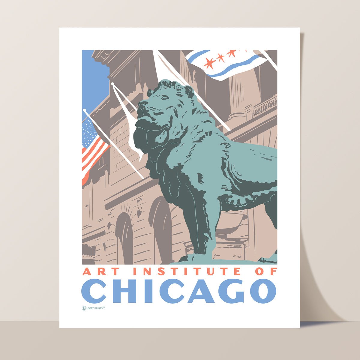 Art Institute of Chicago Lion Print - Wander Together Outfitters