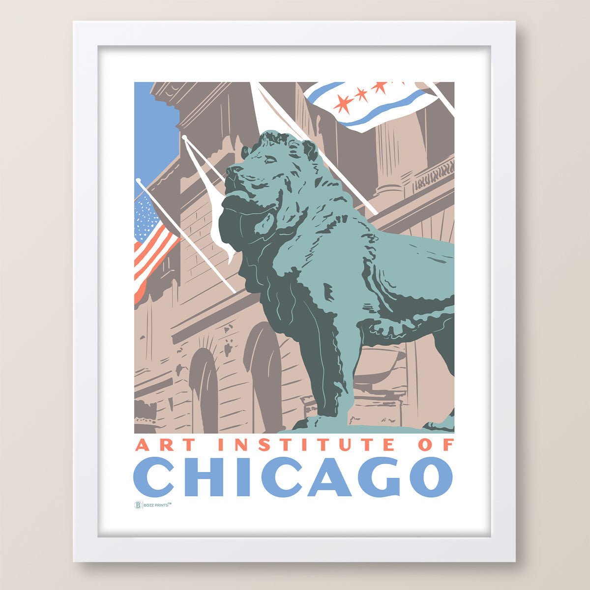 Art Institute of Chicago Lion Print - Wander Together Outfitters