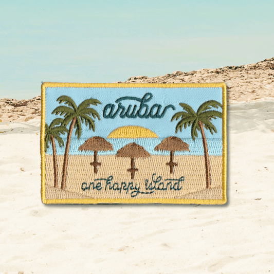 Aruba Embroidered Iron On Patch - Wander Together Outfitters