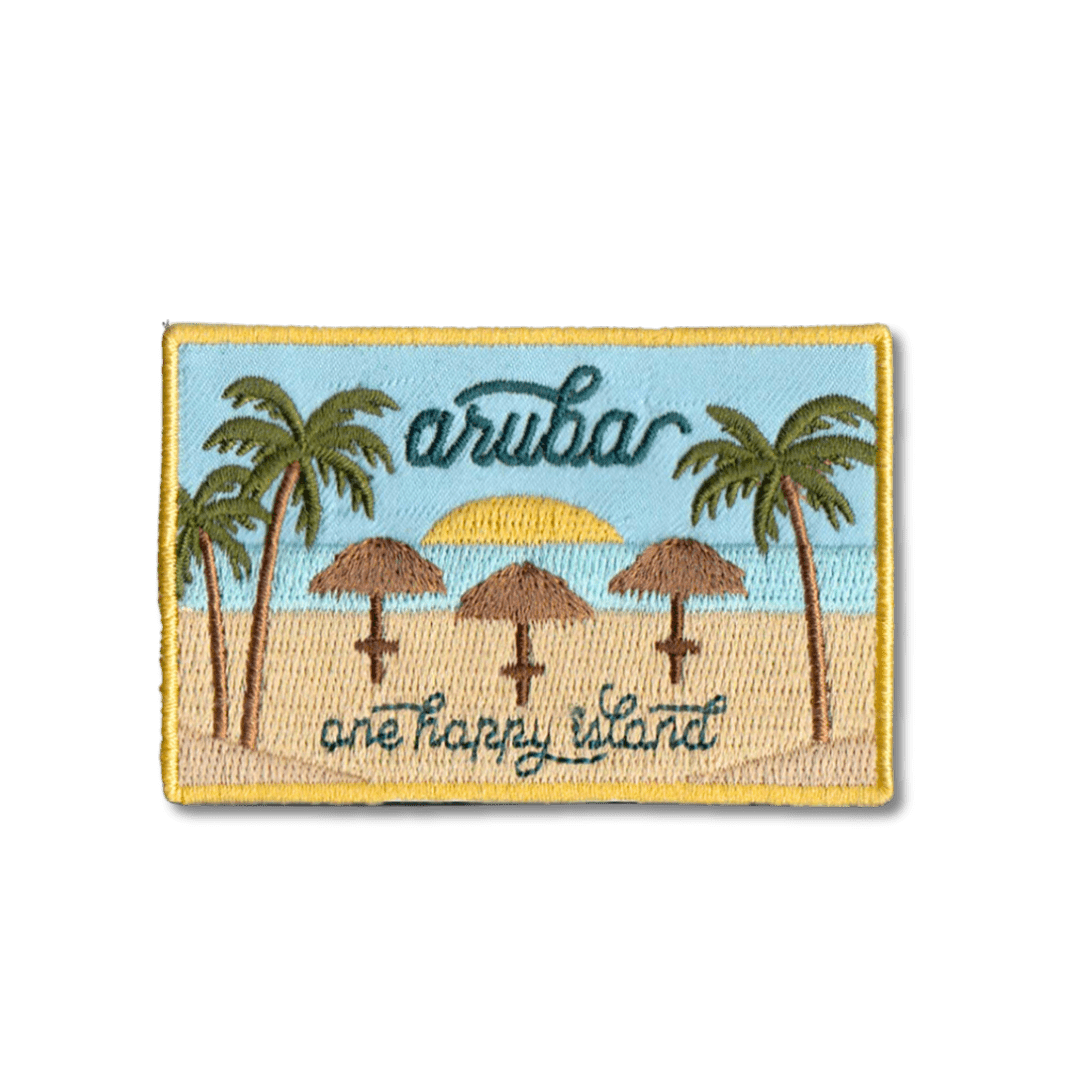 Aruba Embroidered Iron On Patch - Wander Together Outfitters